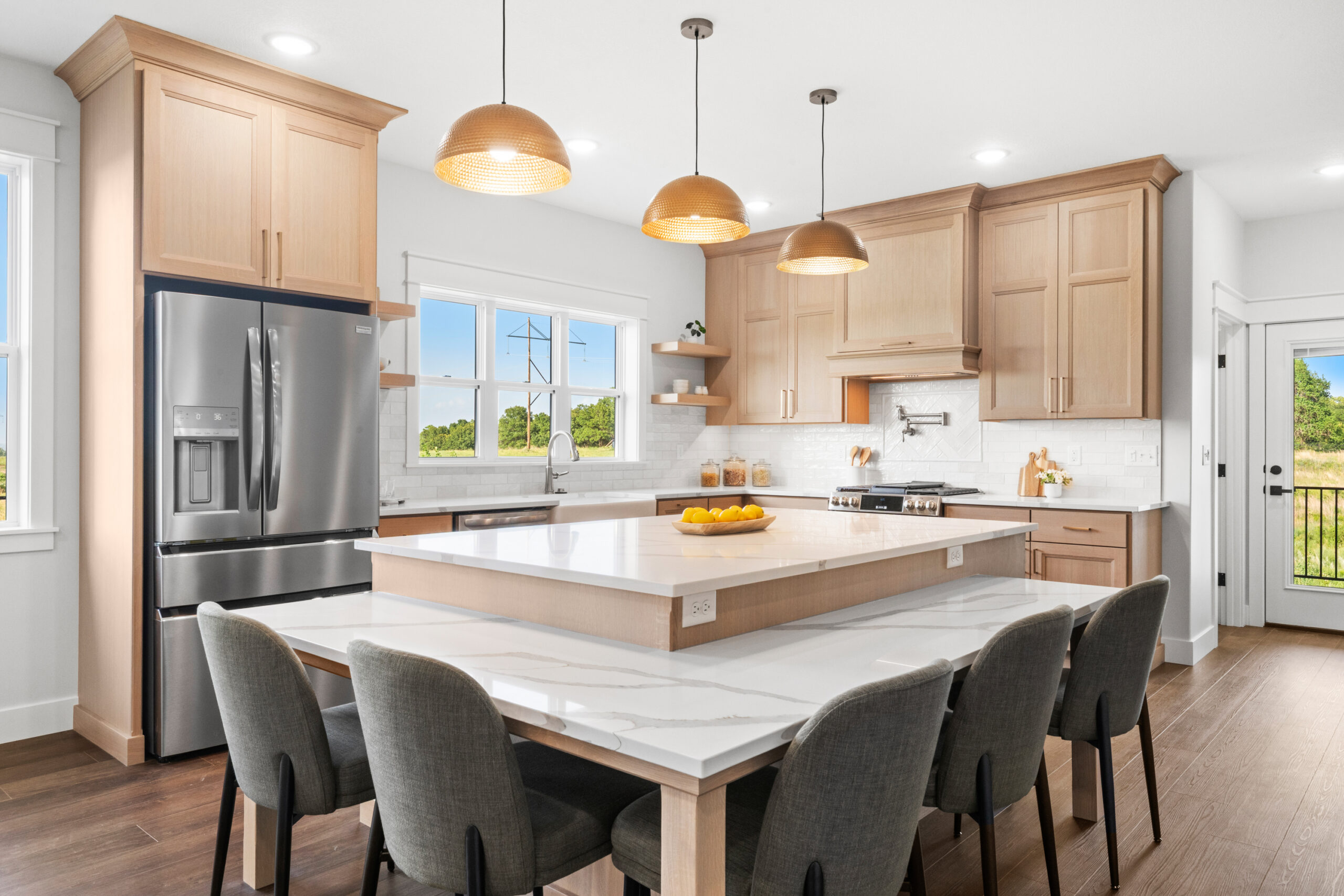 Real estate agent standing confidently in a modern property.